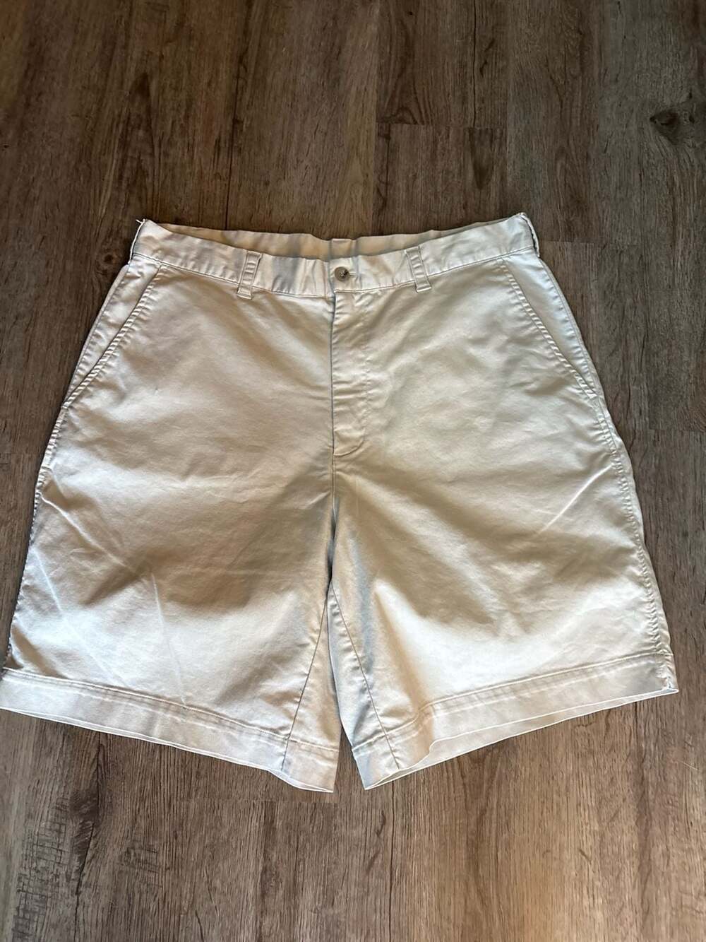 Vintage Adidas Men's Beige Cotton Chino Golf Shorts Size 34